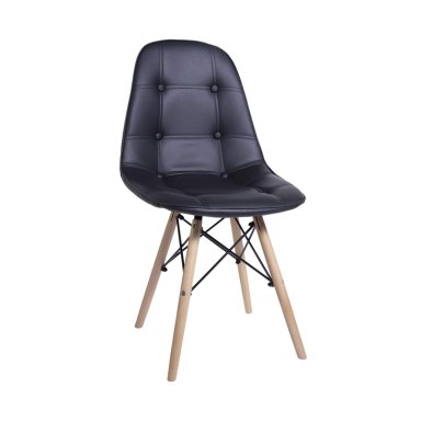 PACK WHITE MARKET NEGRO X 4 SILLA EAMES NEGRA - 4