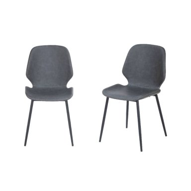 PACK WHITE MARKET ACERO GRIS X 2 SILLA PALERMO - 1
