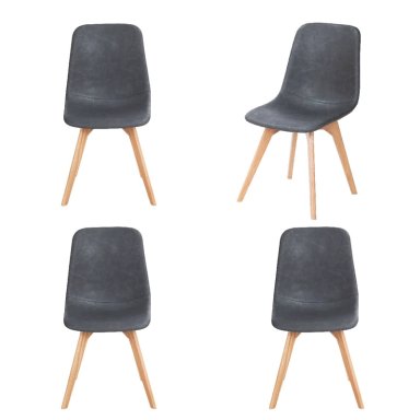 PACK WHITE MARKET GRIS X 4 SILLA MILAN - 1