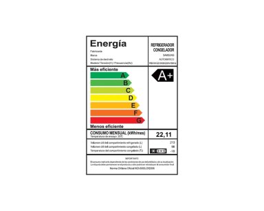 REFRIGERADOR SAMSUNG BOTTOM FREEZER NO FROST 311L - CAJA RECICLADA - 9
