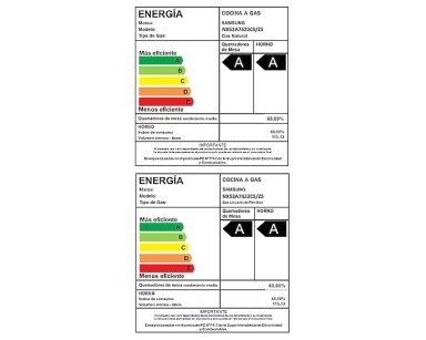 COCINA GAS SAMSUNG 5 PLATOS QUEMADOR TRIPLE POTENCIA - CAJA RECICLADA - 11