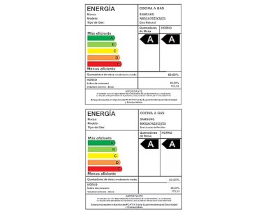 COCINA GAS SAMSUNG 5 PLATOS QUEMADOR TRIPLE POTENCIA - CAJA RECICLADA - 7