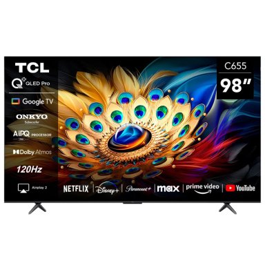 SMART TV TCL 98C655 98” QLED 4K GOOGLE TV DOLBY VISION - CAJA RECICLADA - 1