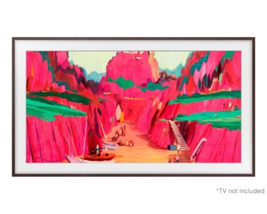 MARCO DECORATIVO SAMSUNG THE FRAME 85” MODERN BROWN - CAJA RECICLADA - 4