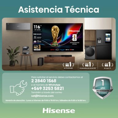 AIRE ACONDICIONADO PORTATIL HISENSE AP12HW4RNPS00 12.000 BTU - 6