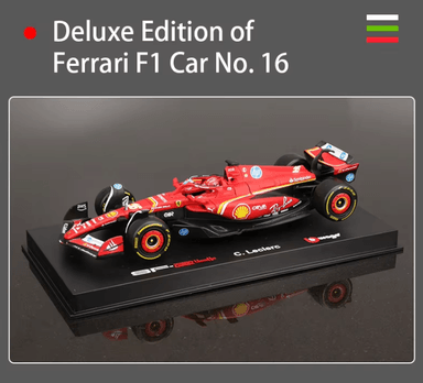 AUTO BBURAGO FERRARI SF-24 2024 #16 LECLERC ESCALA 1:43 LUJO - 6
