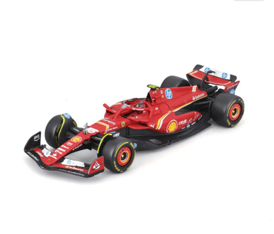 AUTO BBURAGO FERRARI SF-24 2024 #55 SAINZ ESCALA 1:43 LUJO - 1