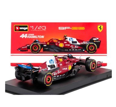 AUTO F1 FERRARI SF-25 2025 #44 HAMILTON 1:43 BBURAGO DE LUJO - 2