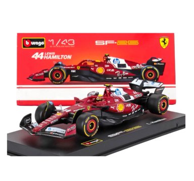 AUTO F1 FERRARI SF-25 2025 #44 HAMILTON 1:43 BBURAGO DE LUJO - 5