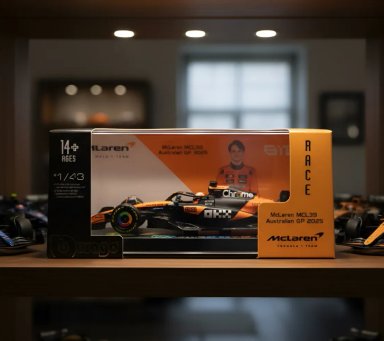 F1 MCLAREN MCL39 #81 PIASTRI ESCALA 1:43 BBURAGO DE LUJO - 6
