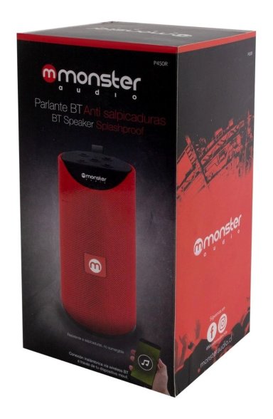 PARLANTE BLUETOOTH MONSTER AUDIO 450R ROJO - 2