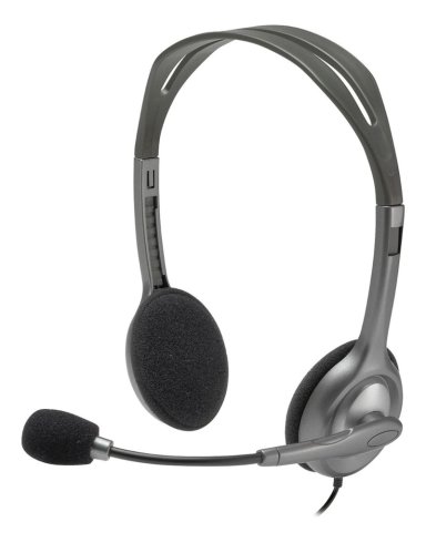 AUDIFONO HEADSET H111 CON MICROFONO GIRATORIO Y CANCELACION PASIVA DE RUIDO LOGITECH - 1