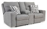 SOFÁ RECLINABLE 2 CUERPOS BISCOE CON CONSOLA - 3