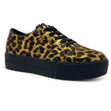 ZAPATILLA MUJER ANIMAL PRINT PLATAFORMA - 1