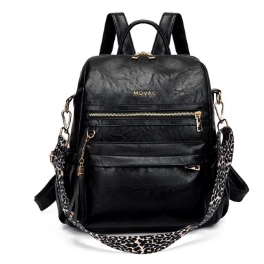 MOCHILA CARTERA MOVAC URBAN CHIC CUERO PU MUJER A LA MODA MULTIUSO - 1