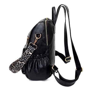 MOCHILA CARTERA MOVAC URBAN CHIC CUERO PU MUJER A LA MODA MULTIUSO - 5