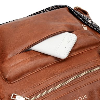 MOCHILA CARTERA MOVAC URBAN CHIC CUERO PU MUJER A LA MODA MULTIUSO - 7
