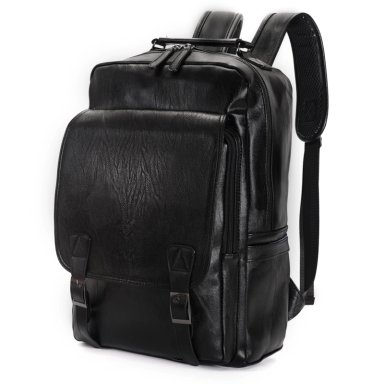 MOCHILA MOVAC URBAN PORTA NOTEBOOK DE CUERO ECOLÓGICO IMPERMEABLE DE GRAN CAPACIDAD - 3