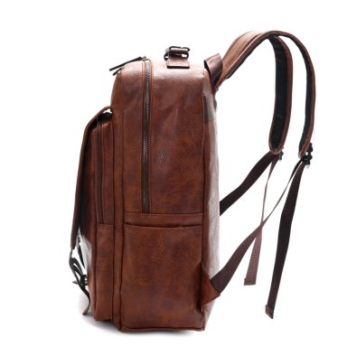MOCHILA MOVAC URBAN PORTA NOTEBOOK DE CUERO ECOLÓGICO IMPERMEABLE DE GRAN CAPACIDAD - 4