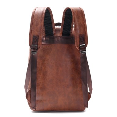 MOCHILA MOVAC URBAN PORTA NOTEBOOK DE CUERO ECOLÓGICO IMPERMEABLE DE GRAN CAPACIDAD - 6