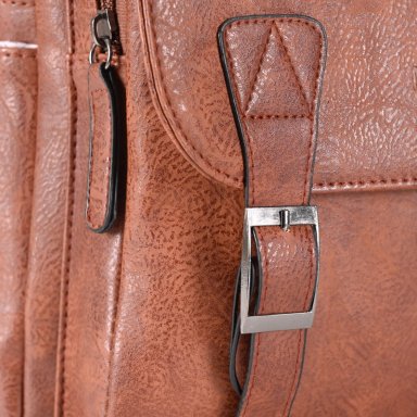 MOCHILA MOVAC URBAN PORTA NOTEBOOK DE CUERO ECOLÓGICO IMPERMEABLE DE GRAN CAPACIDAD - 8