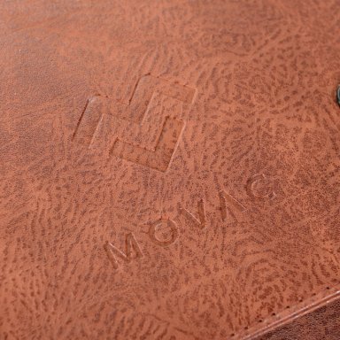MOCHILA MOVAC URBAN PORTA NOTEBOOK DE CUERO ECOLÓGICO IMPERMEABLE DE GRAN CAPACIDAD - 9