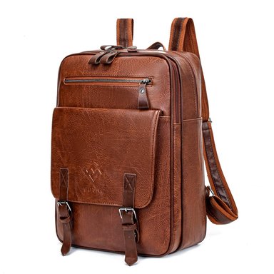 MOCHILA MOVAC ELITÉ DE CUERO PU ELEGANTE MULTIFUNCIONAL GRAN CAPACIDAD - 2