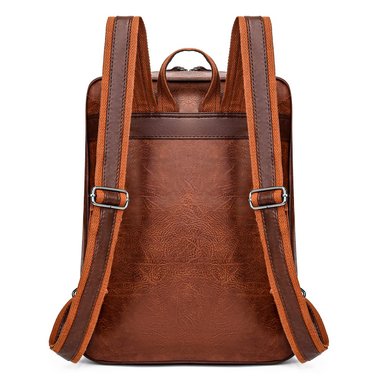 MOCHILA MOVAC ELITÉ DE CUERO PU ELEGANTE MULTIFUNCIONAL GRAN CAPACIDAD - 4