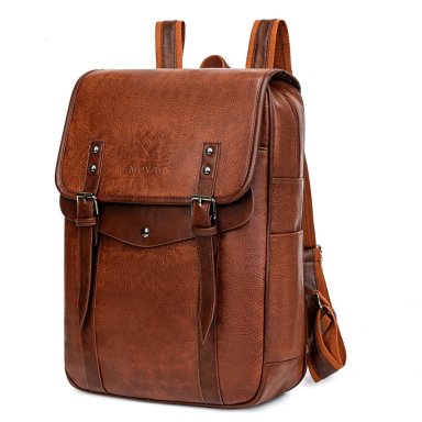 MOCHILA MOVAC SUPREME ELEGANTE DE CUERO PU IMPERMEABLE DE GRAN CAPACIDAD - 1