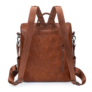 MOCHILA BOLSO PARA MUJER DE MATERIAL CUERO PU IMPERMEABLE - 8