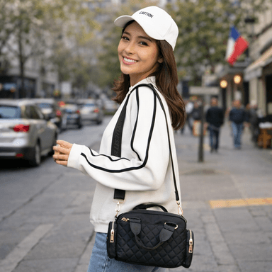 BOLSO BANDOLERA CARTERA DE MUJER USÓ HOMBRO Y MANO GRAN CAPACIDAD - 4