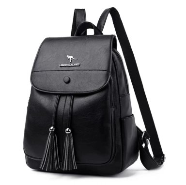 MOCHILA URBANA CUERO PU SUAVE JUVENIL GRAN CAPACIDAD IMPERMEABLE - 3