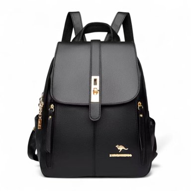 MOCHILA MUJER CUERO PU ANTIRROBO ALTA CALIDAD GRAN CAPACIDAD - 1