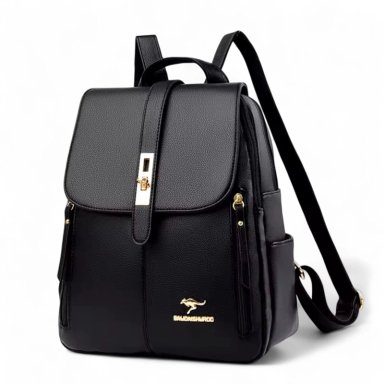 MOCHILA MUJER CUERO PU ANTIRROBO ALTA CALIDAD GRAN CAPACIDAD - 3