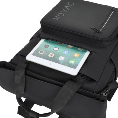 MOCHILA MOVAC EXPLORER TIPO SOBRE EXPANDIBLE 20L A 30L NOTEBOOK 16” ANTIRROBO VIAJE IMPERMEABLE - 3