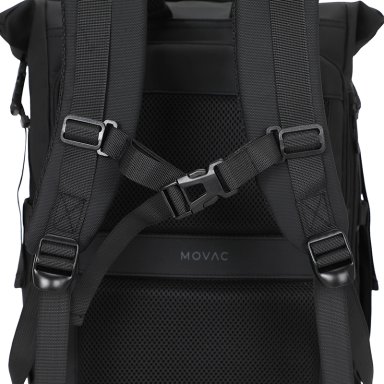 MOCHILA MOVAC EXPLORER TIPO SOBRE EXPANDIBLE 20L A 30L NOTEBOOK 16” ANTIRROBO VIAJE IMPERMEABLE - 5