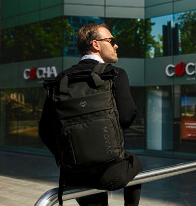 MOCHILA MOVAC EXPLORER TIPO SOBRE EXPANDIBLE 20L A 30L NOTEBOOK 16” ANTIRROBO VIAJE IMPERMEABLE - 6
