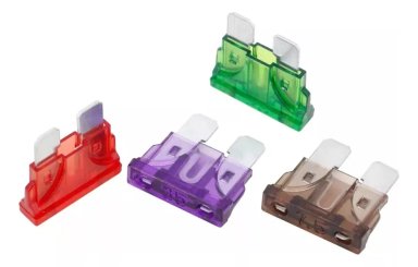 JUEGO FUSIBLES PARA AUTOS EN BLISTER TAMAÑO MEDIANO STANDAR - 1