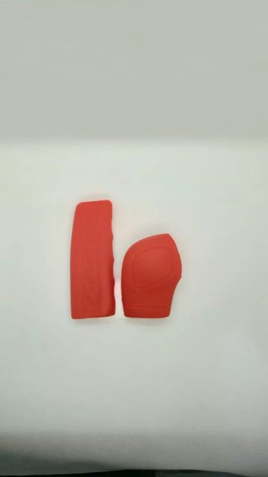 SET FUNDA POMO PERILLA CAMBIO FUNDA PALANCA GEL ROJO - 2