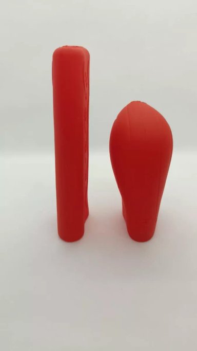SET FUNDA POMO PERILLA CAMBIO FUNDA PALANCA GEL ROJO - 3