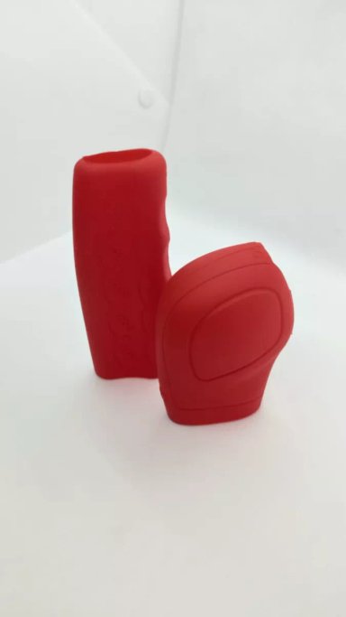 SET FUNDA POMO PERILLA CAMBIO FUNDA PALANCA GEL ROJO - 4