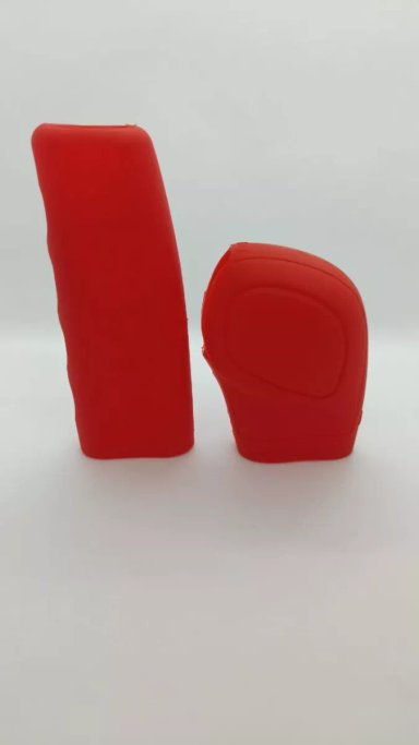 SET FUNDA POMO PERILLA CAMBIO FUNDA PALANCA GEL ROJO - 5