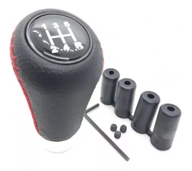 POMO PERILLA PALANCA DE CAMBIOS TUNNING CUERO PU - 1