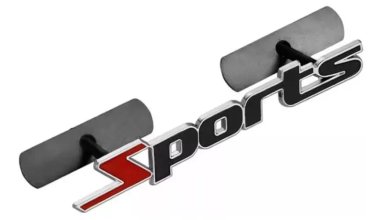 INSIGNIA METAL PARRILLA DELANTERA AUTO 3D UNIVERSAL APERNADO - 1