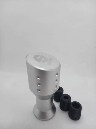 POMO PERILLA CABEZA PLANA PALANCA CAMBIO SPARCO PLATEADO - 1
