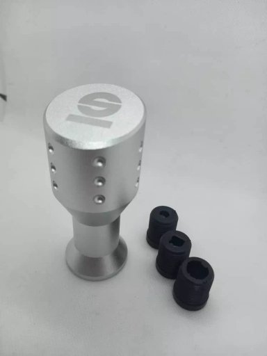 POMO PERILLA CABEZA PLANA PALANCA CAMBIO SPARCO PLATEADO - 2