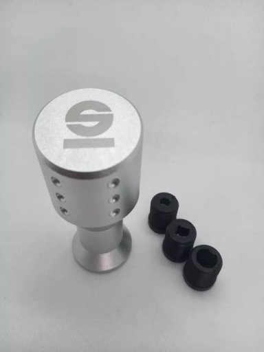 POMO PERILLA CABEZA PLANA PALANCA CAMBIO SPARCO PLATEADO - 3