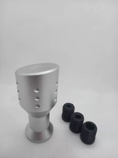 POMO PERILLA CABEZA PLANA PALANCA CAMBIO SPARCO PLATEADO - 4