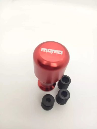 POMO PERILLA PALANCA DE CAMBIOS TUNNING MOMO UNIVERSAL ROJO - 1
