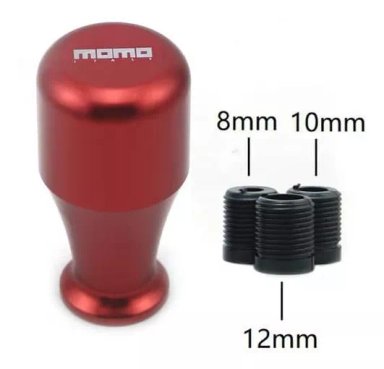 POMO PERILLA PALANCA DE CAMBIOS TUNNING MOMO UNIVERSAL ROJO - 2